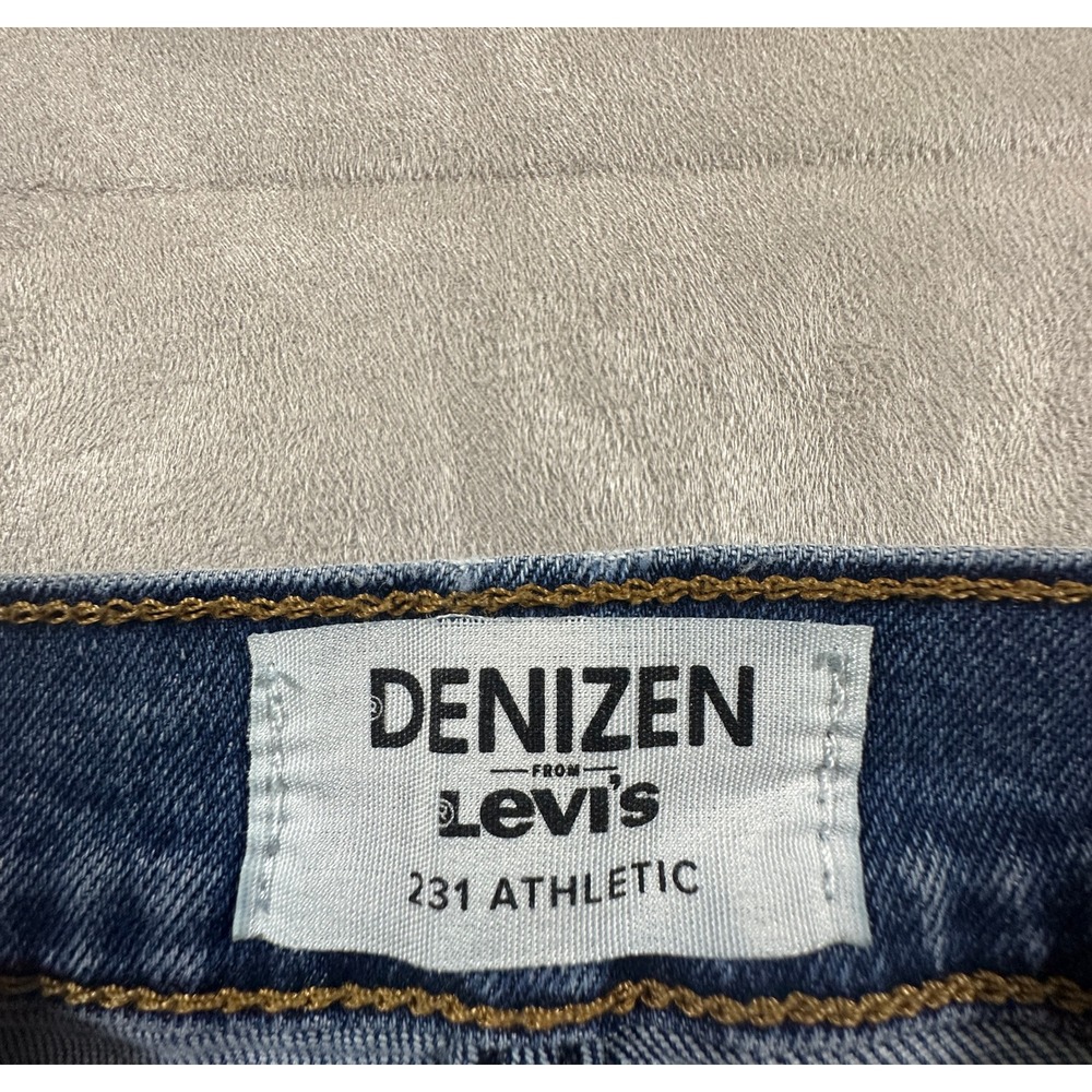 Denizen 231 Athletic Fit Jeans Mens 36x32 Blue Medium Wash Denim - Picture 6 of 10
